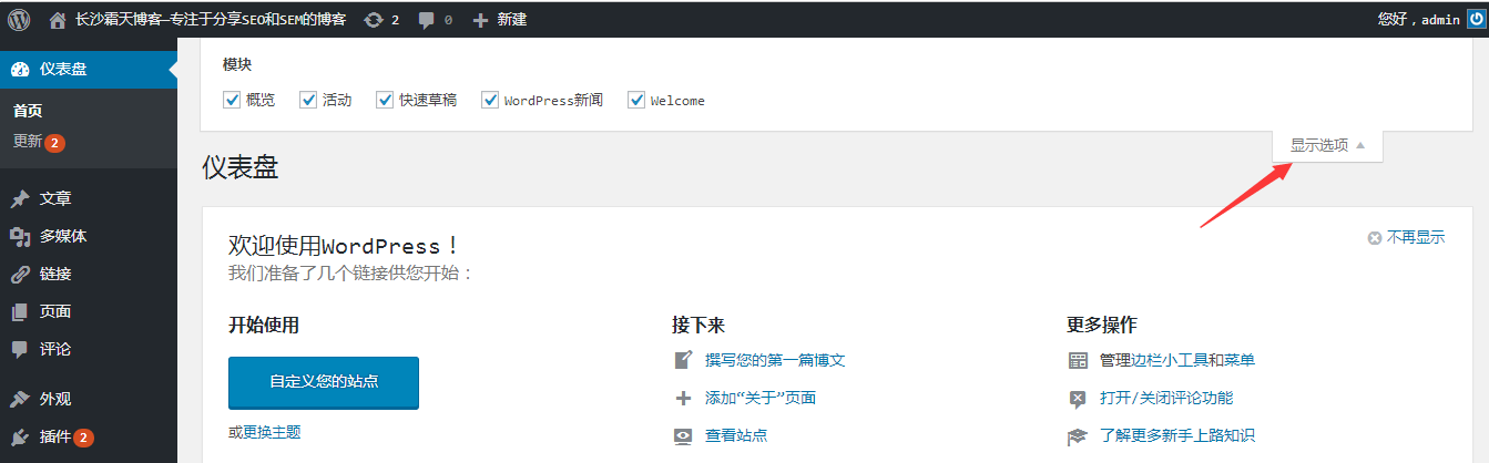 颇受冷落的“WordPress显示选项”