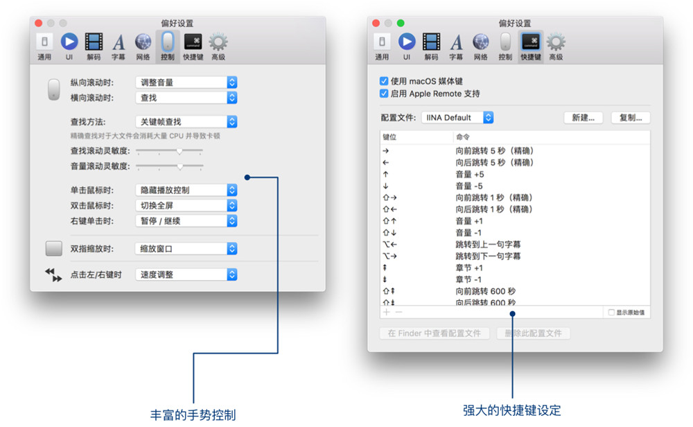 快捷键设置 macOS 上最好的现代视频播放器:IINA-长沙SEO霜天