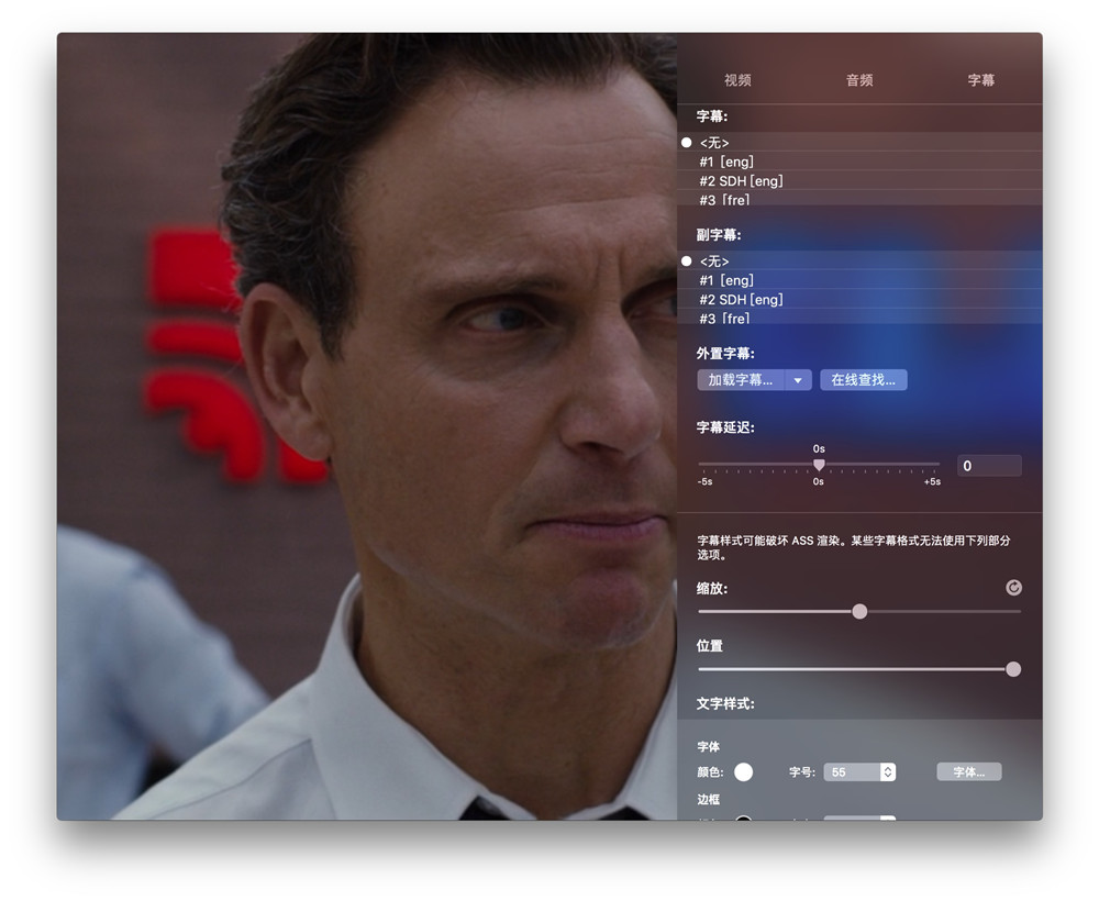 字幕设置 macOS 上最好的现代视频播放器:IINA-长沙SEO霜天