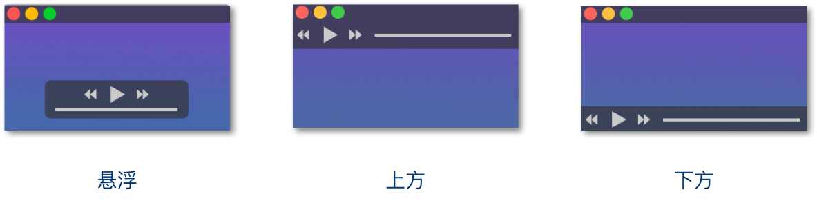 三种样式的控制条 macOS 上最好的现代视频播放器:IINA-长沙SEO霜天